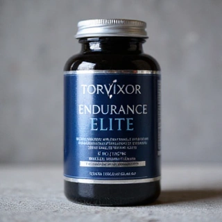 Flacone di Torvixor Endurance Elite con etichetta blu scuro